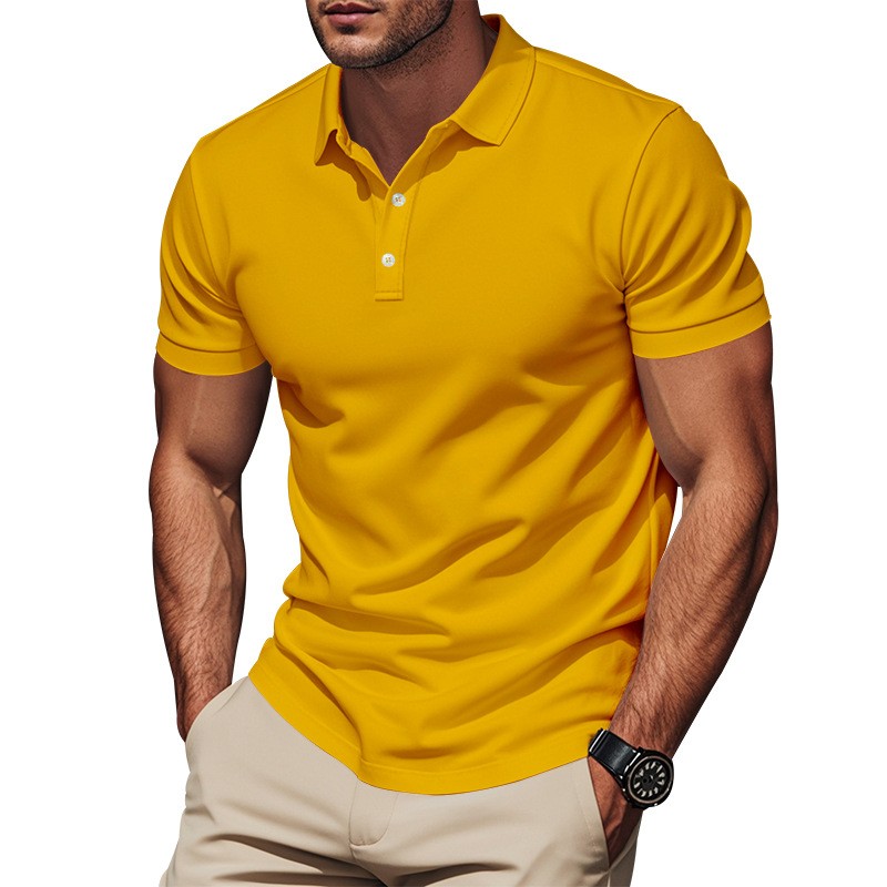Camisa Casual Slim Fit de Mang - Polo Shirt Pique avaliação e preço