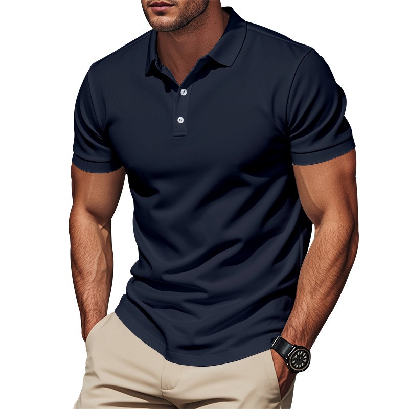 Camisa Casual Slim Fit de Mang - Polo Shirt Pique avaliação e preço