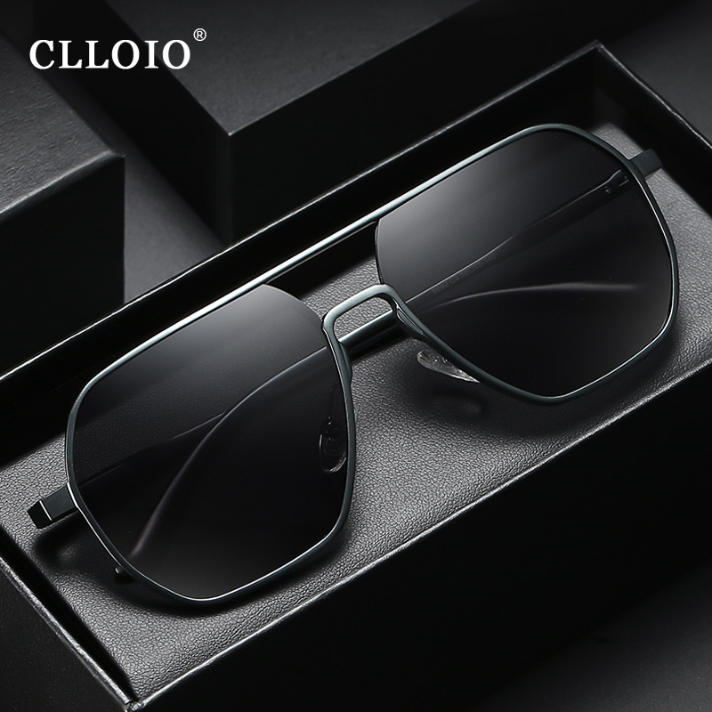 CLLOIO-Óculos de sol fotocromá - Sunglasses Aviator Polarized avaliação e preço
