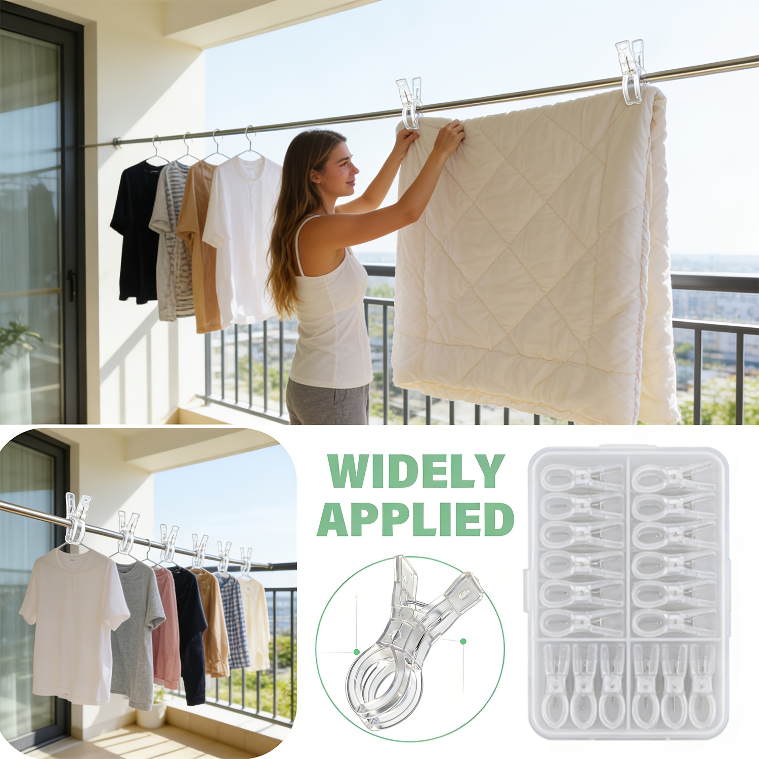 10 Peças de Prendedores Grande - Beach Towel Large avaliação e preço