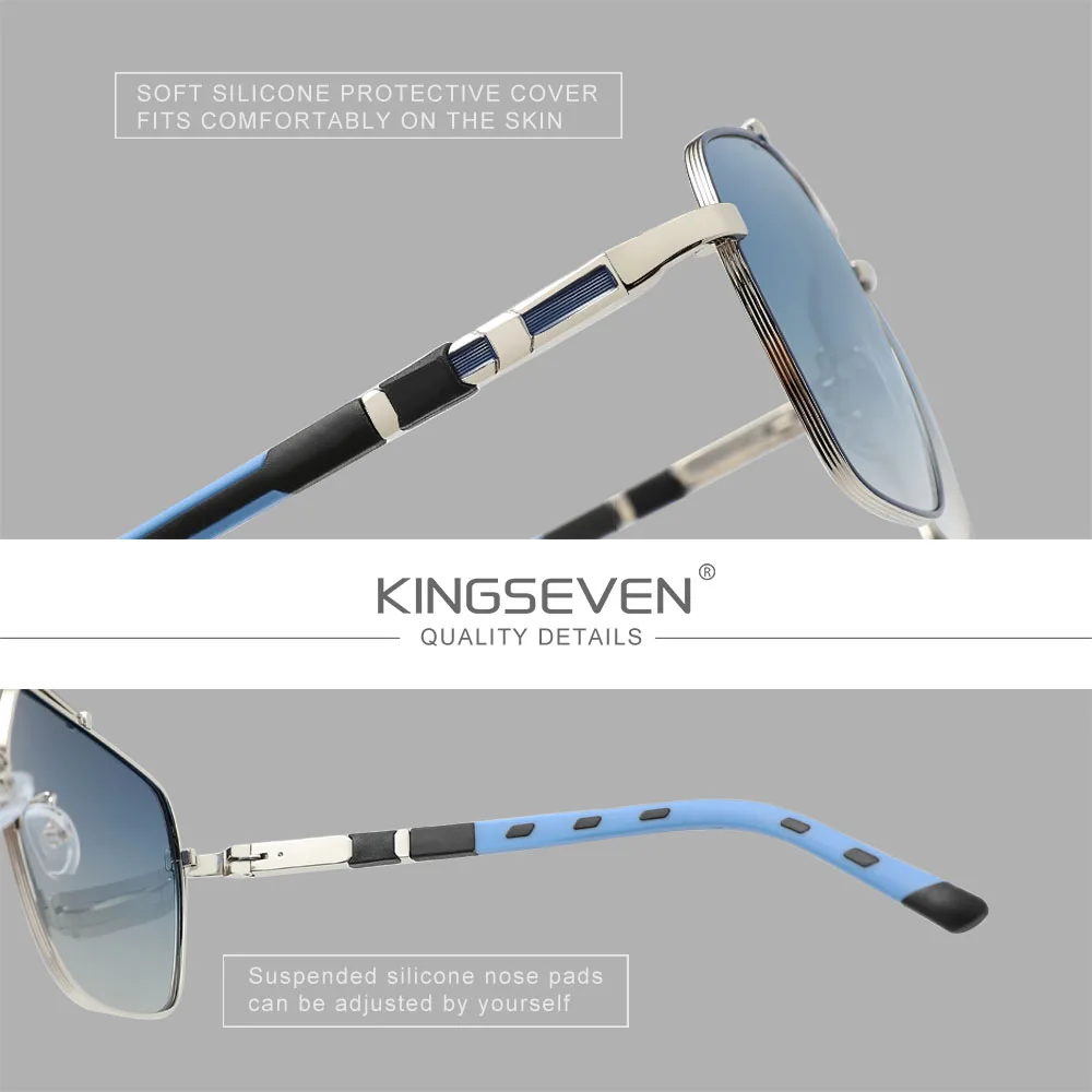 Kingseven novo luxo óculos de  - Sunglasses Aviator Polarized avaliação e preço
